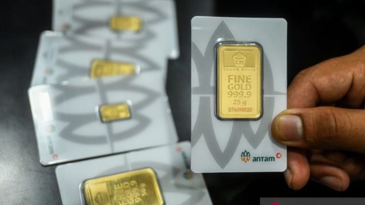 Harga emas Antam naik Rp20.000 jadi Rp2,592 juta/gr di Sabtu ini
