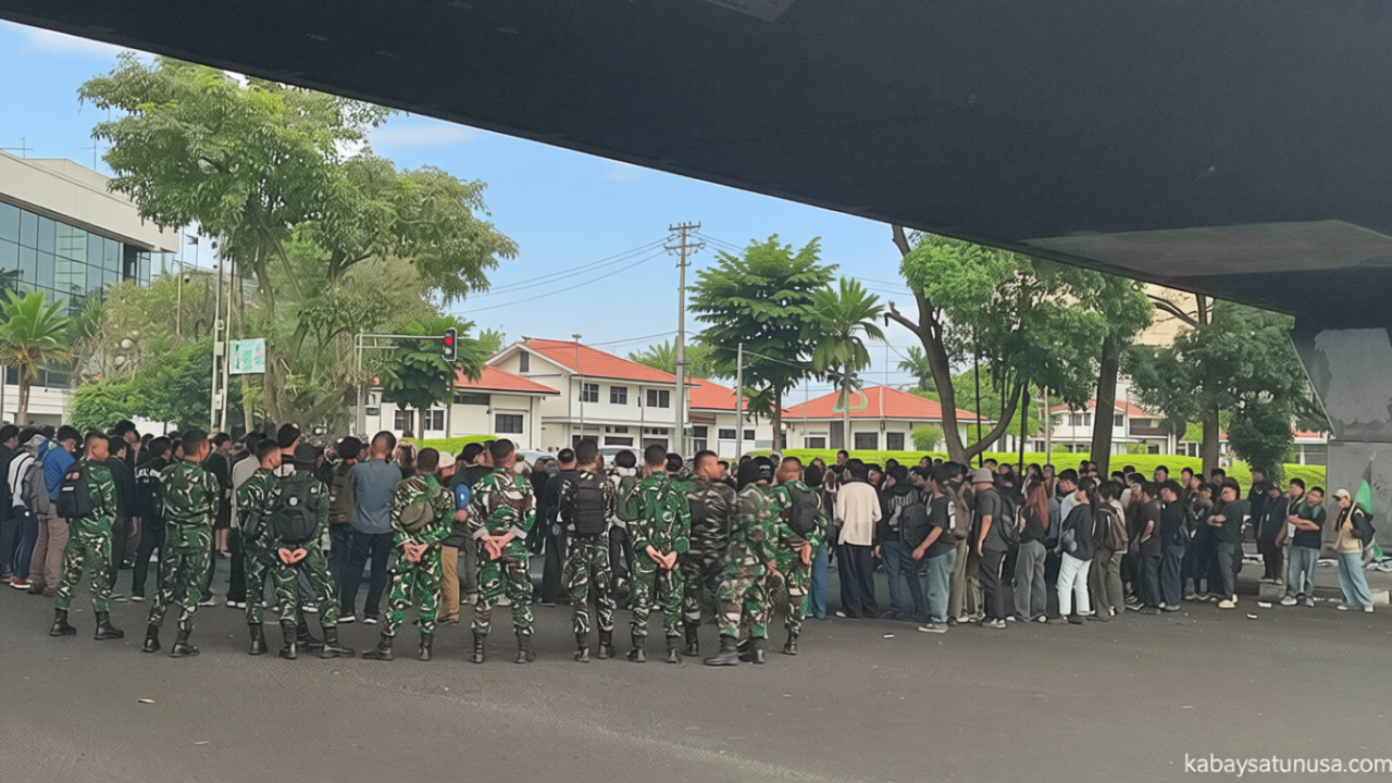 Key Strategy: Aksi HMI di Simpang Cikapayang Bandung Sempat Tutup Akses Menuju Jalan Dago