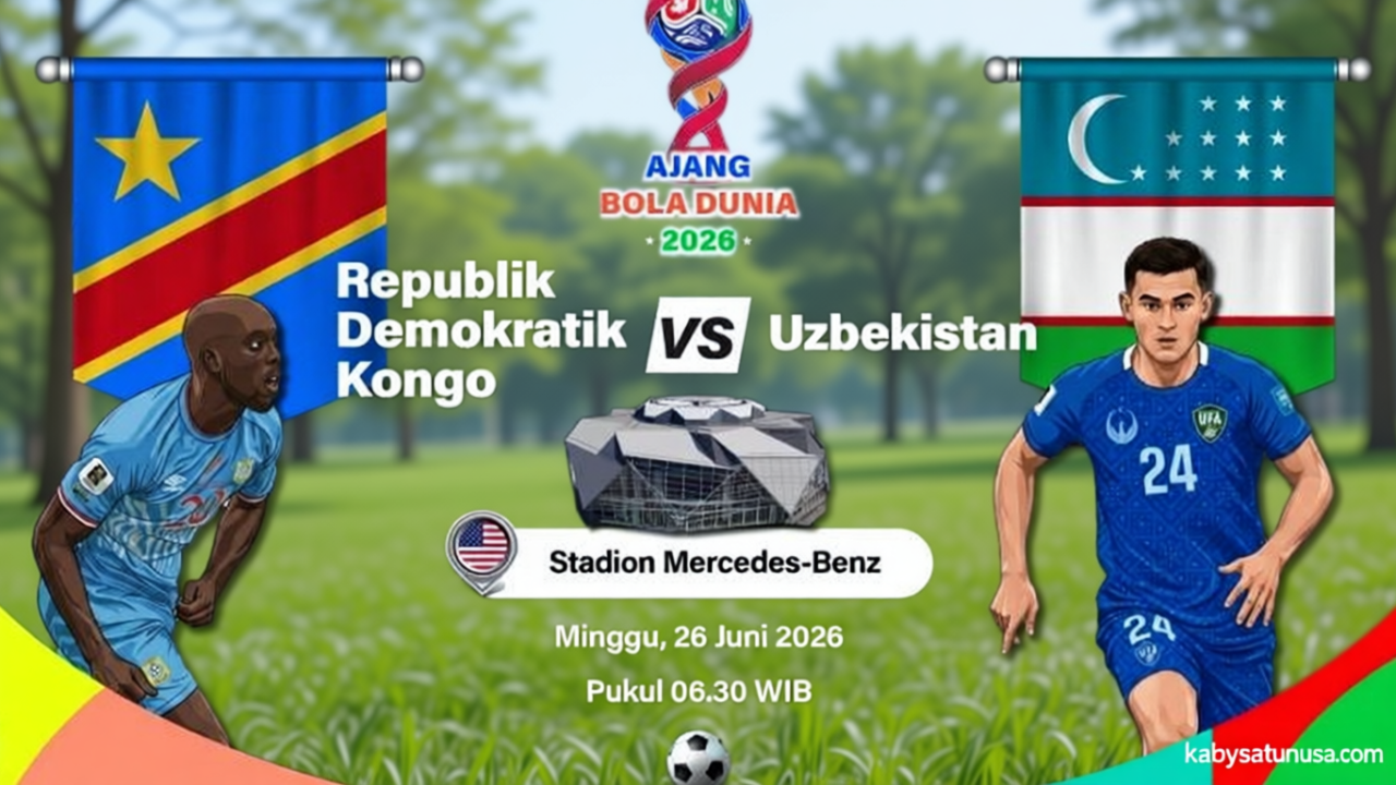 Kongo Lolos 32 Besar Piala Dunia 2026 Usai Tekuk Uzbekistan 3-1