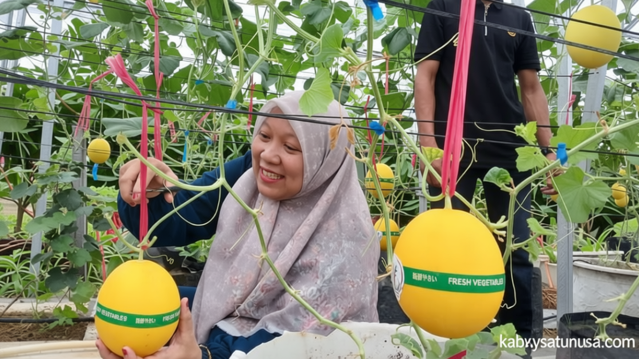 New Policy: Amanah Aceh Kembangkan Budidaya Melon Golden Alisha, Gerakkan Ekonomi Warga Lokal
