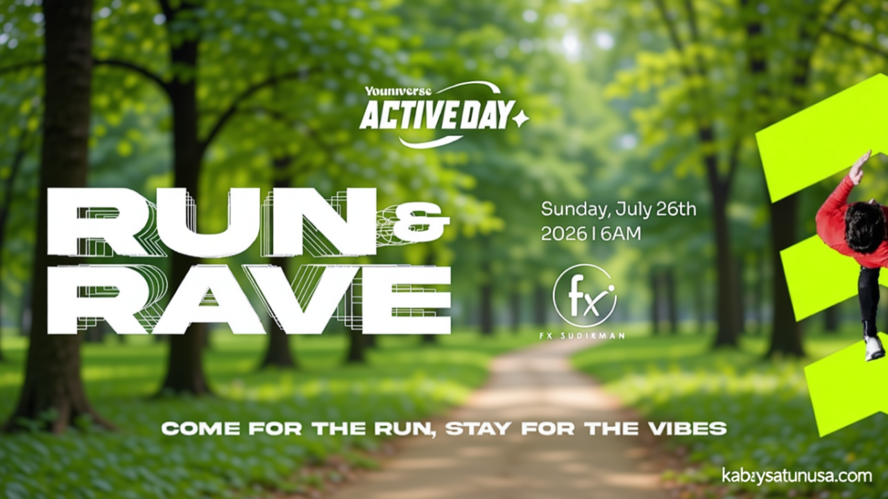 Important Visit: Youniverse Active Day Tawarkan Cara Baru Menikmati Minggu Pagi Lewat Konsep RUN & RAVE
