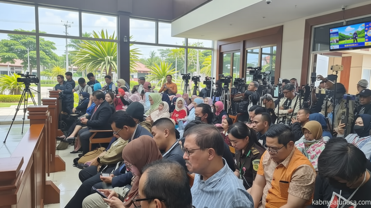 Main Agenda: Sidang Dokter Tifa, Pengunjung Tak Bisa Masuk Nobar Depan Pengadilan