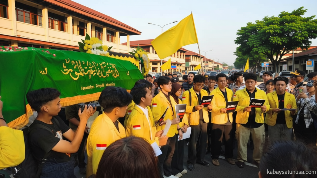 Main Agenda: BEM UI Demo di Mabes Polri, Bawa Keranda Mayat