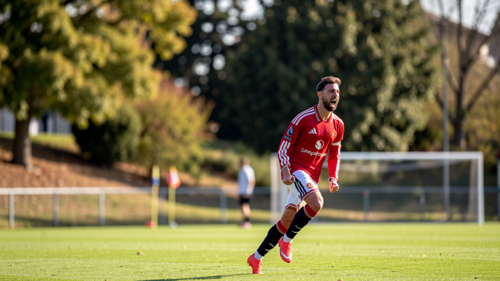 Bruno hattrick, MU raih kemenangan pertama setelah hajar Ipswich 5-2