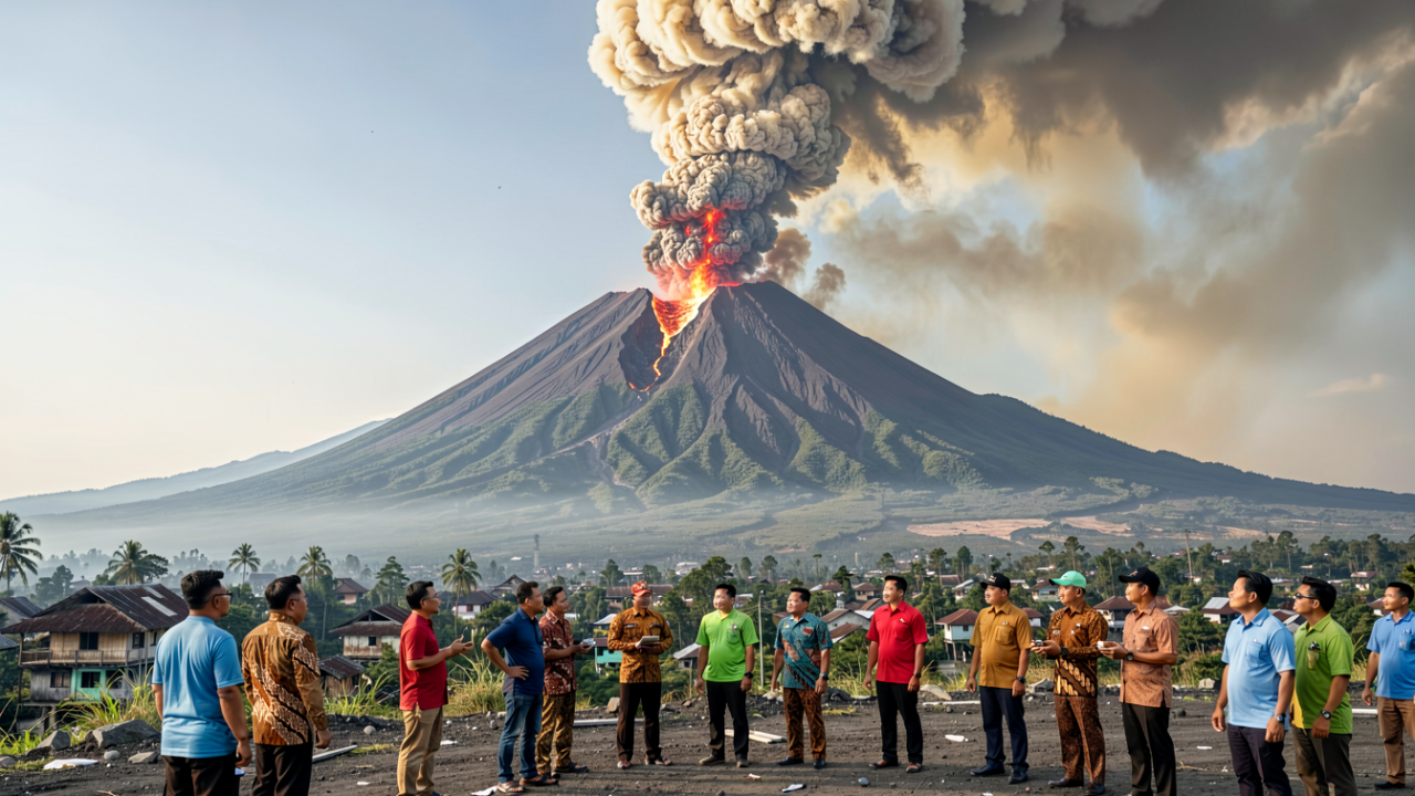 Gunung Sinabung erupsi hebat semburkan abu vulkanik setinggi 3,5 km