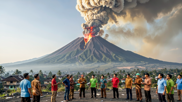 Gunung Sinabung erupsi hebat semburkan abu vulkanik setinggi 3,5 km