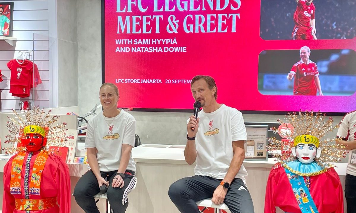 Sami Hyypia dan Natasha Dowie sapa penggemar Liverpool di Jakarta