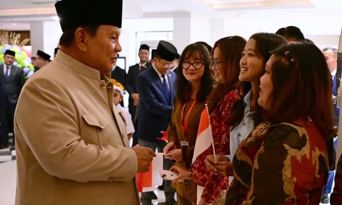 Prabowo disambut hangat mahasiswa dan diaspora Indonesia di India